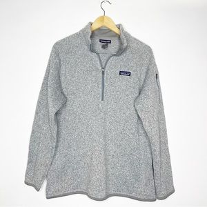 Patagonia Gray Better Sweater Quarter Zip Jacket Size XL